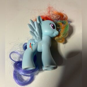 My Little Pony G4 Cutie Mark Magic Ribbon Hair Rainbow Dash Brushable Figure Toy